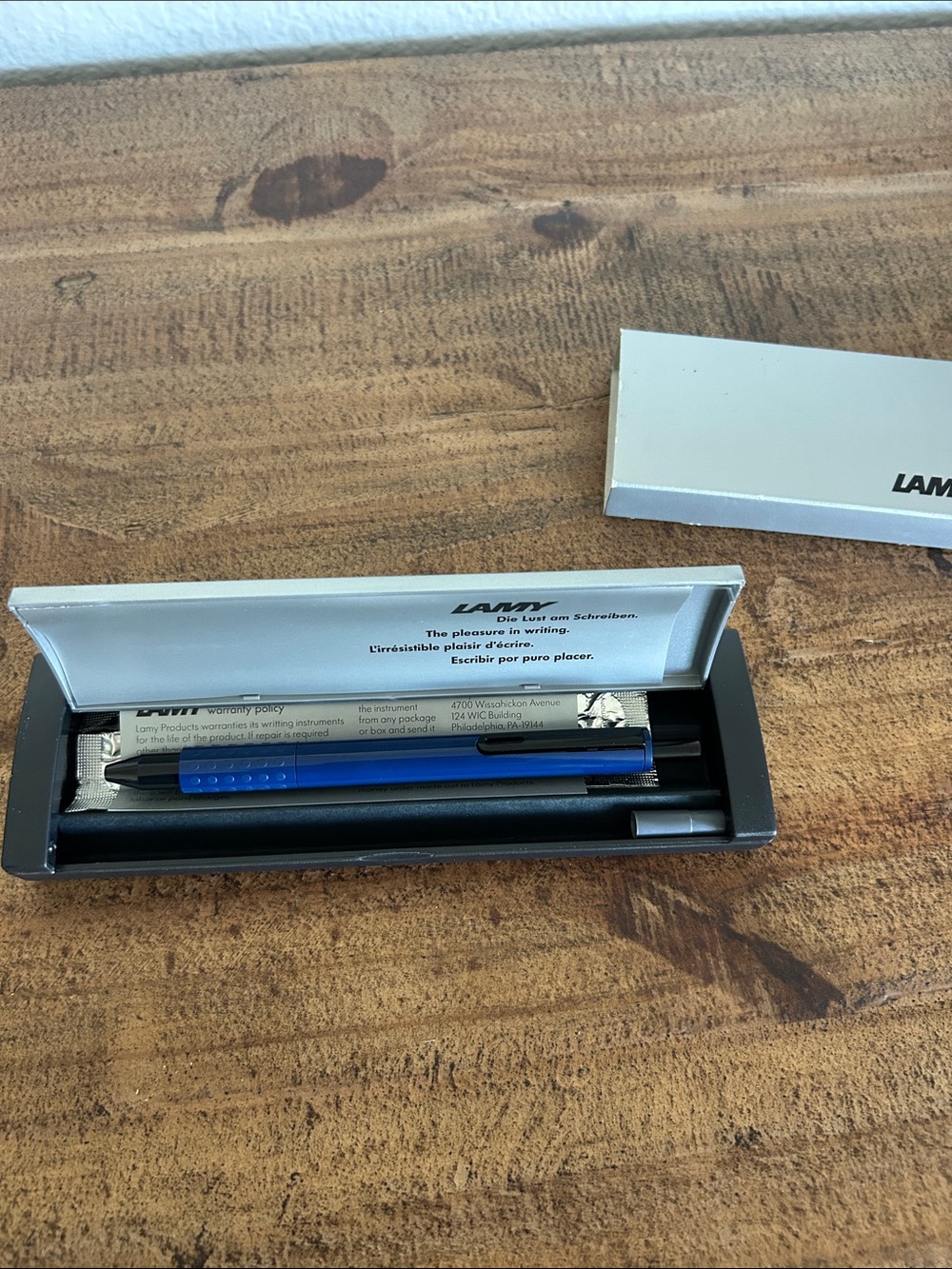 LAMY Blue Ballpoint Pen in Presentation Case